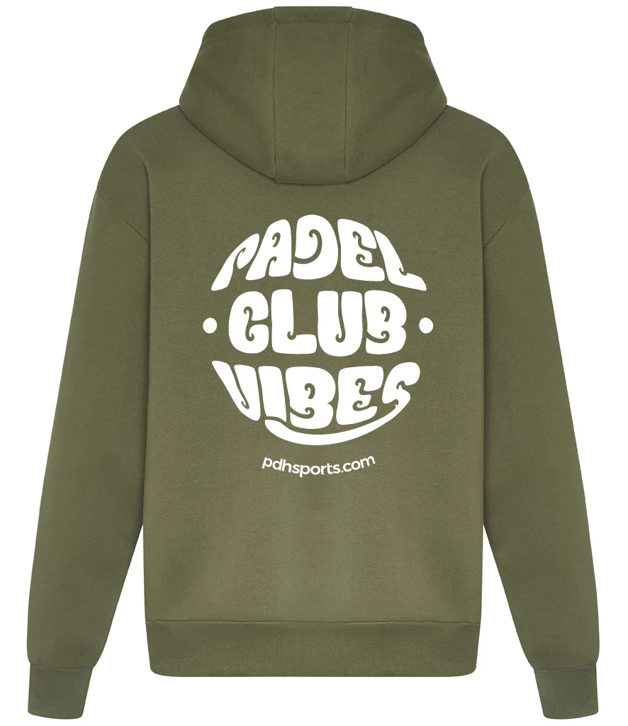 PDH Padel Club Vibes Khaki Hoodie - Image 2