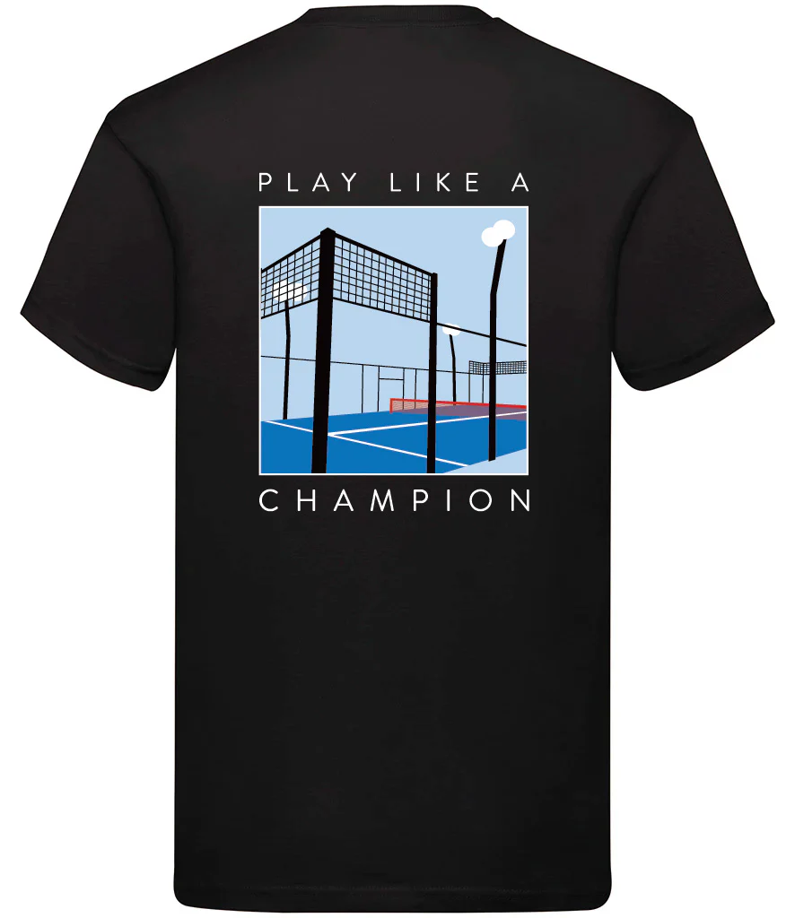 PDH Padel Court T-Shirt Black