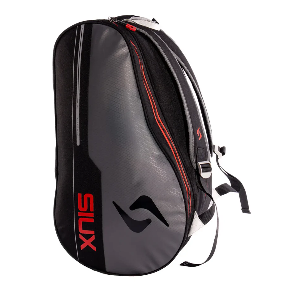 Siux Pulse Padel Racketbag Grey Red - Image 6