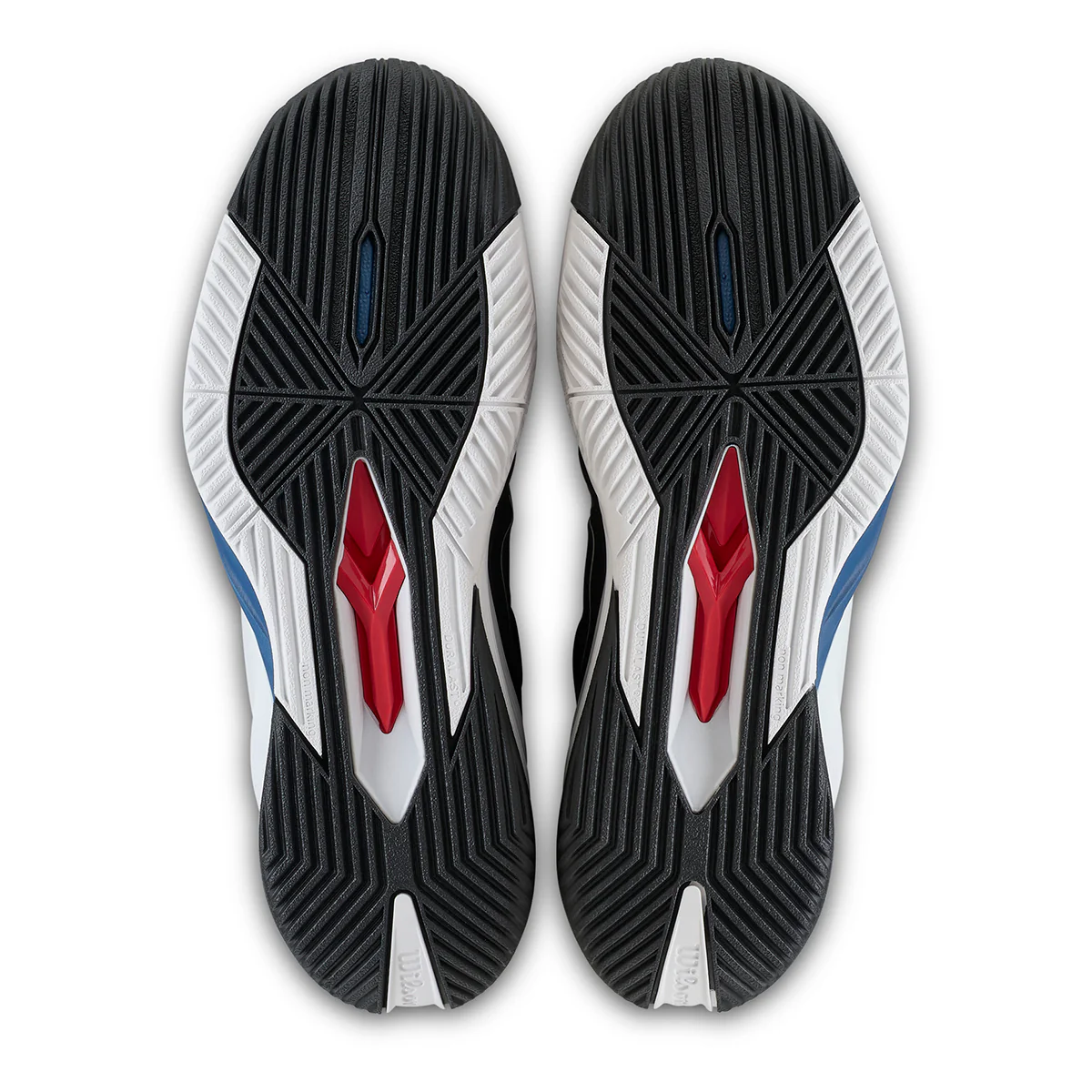 Wilson Men's Rush Pro 4.5 Tennis Shoes Black White Blue - Image 2
