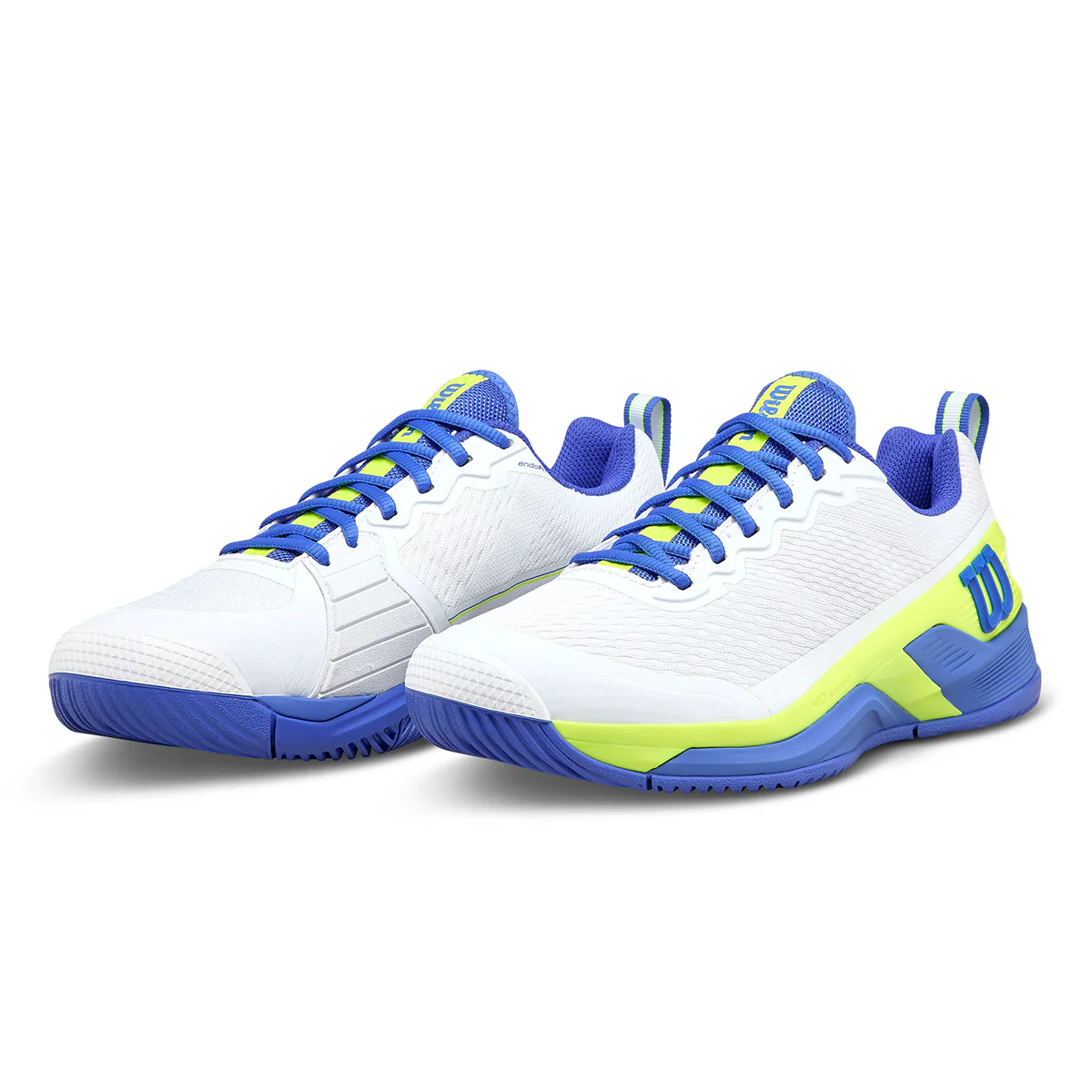Wilson Men's Rush Pro 4.5 Tennis Shoes White Amparo Blue - Image 6