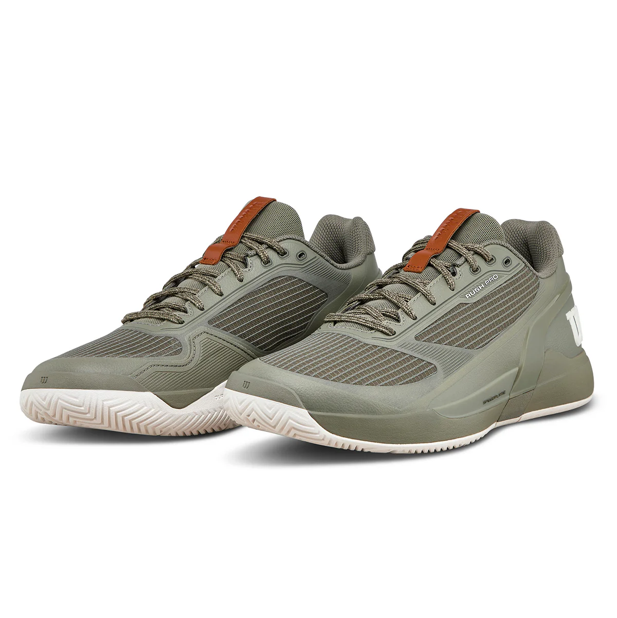 Wilson Men's Rush Pro 5 DST Tennis Shoes Vetiver/Tofu/Caramel - Image 9