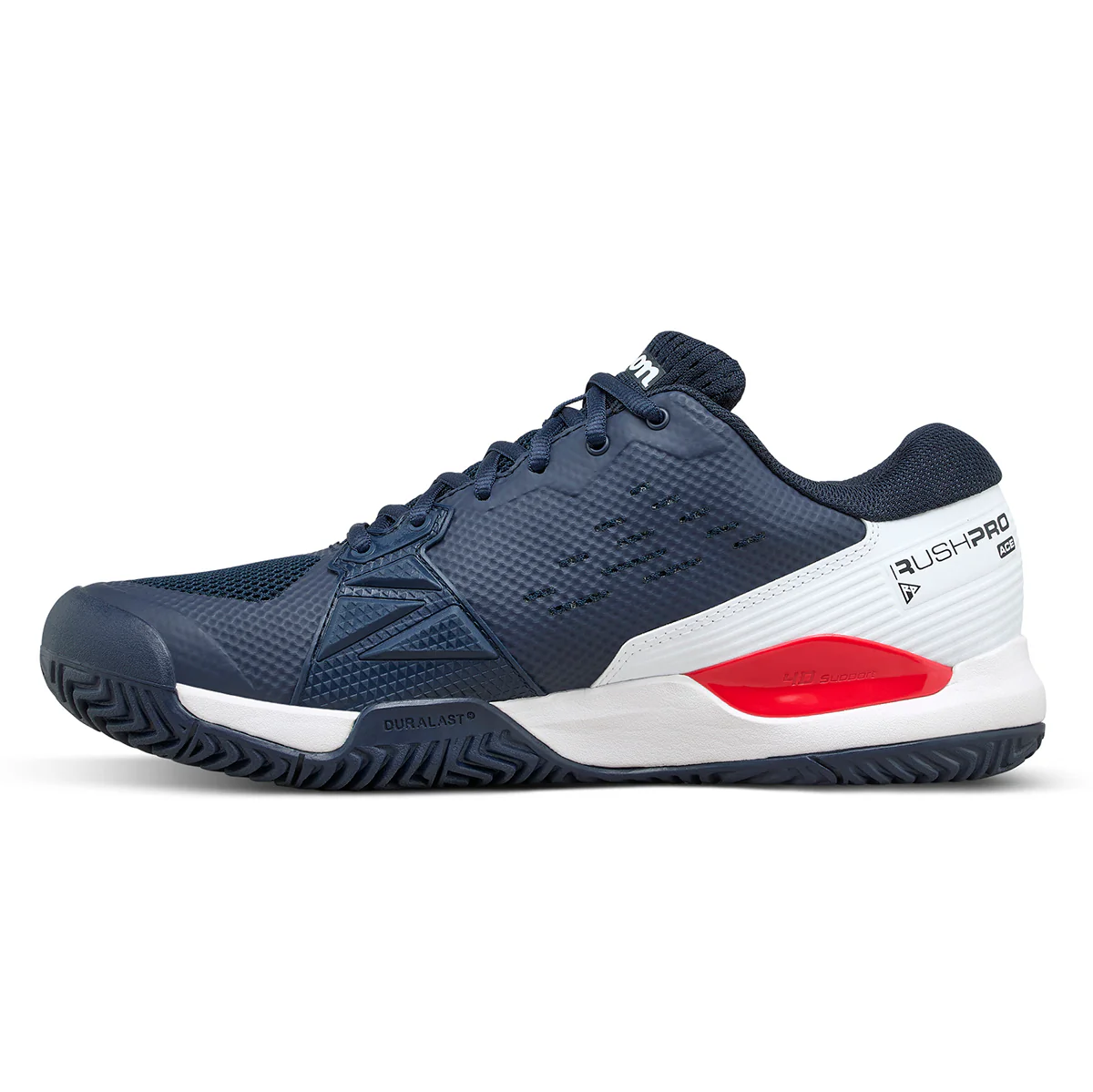 Wilson Men's Rush Pro Ace Tennis Shoe Navy Blaze White - Image 3