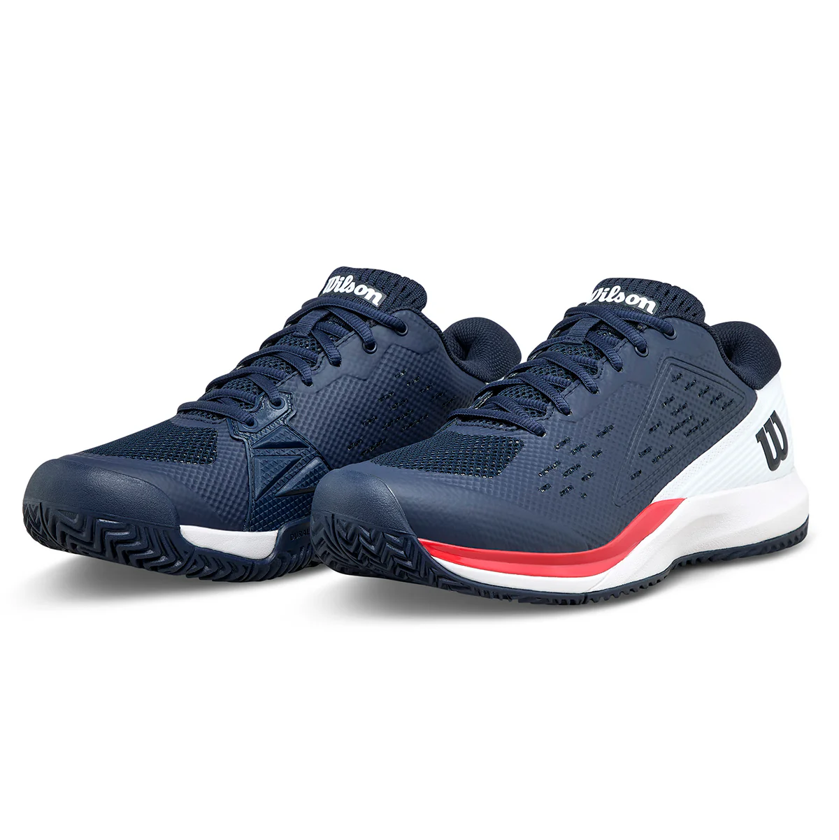 Wilson Men's Rush Pro Ace Tennis Shoe Navy Blaze White - Image 6