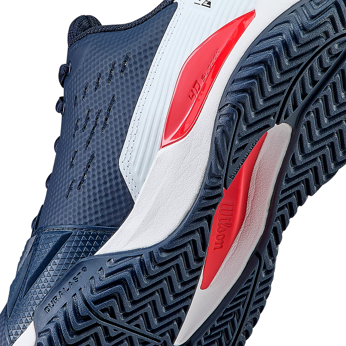 Wilson Men's Rush Pro Ace Tennis Shoe Navy Blaze White - Image 8