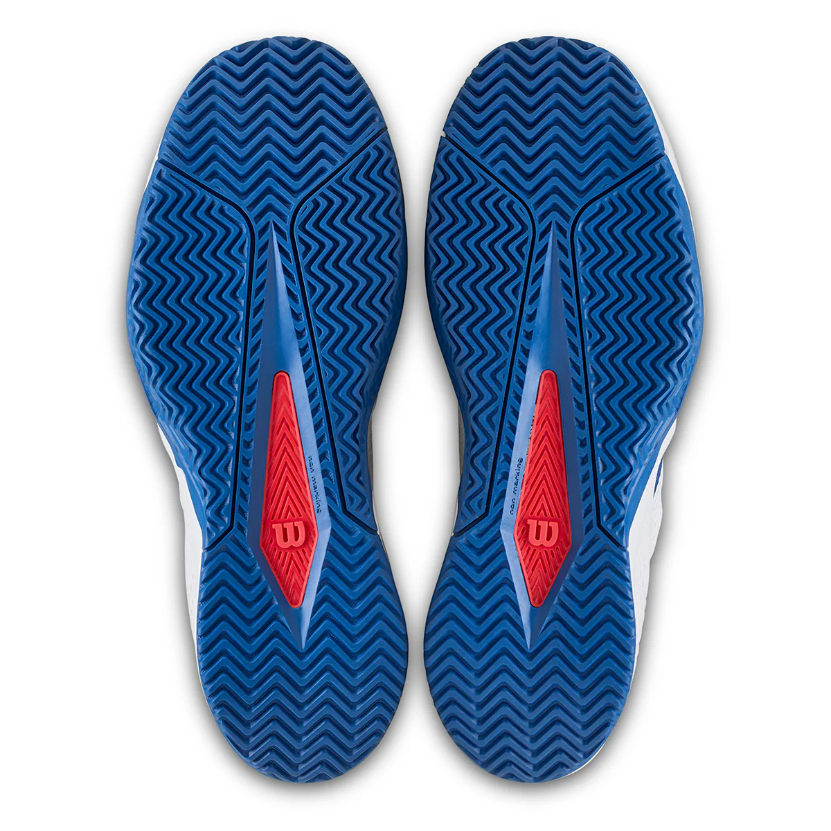 Wilson Men's Rush Pro Lite Tennis Shoes White Deja Vu Blue - Image 2