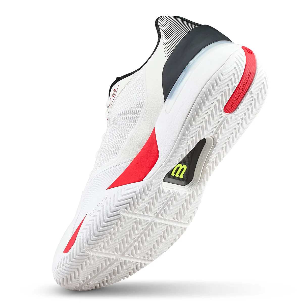 Wilson Men's Rush Tour 5 Tennis Shoes White/Black/Infrared - Image 5