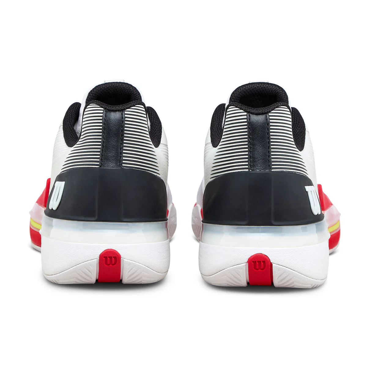 Wilson Men's Rush Tour 5 Tennis Shoes White/Black/Infrared - Image 7