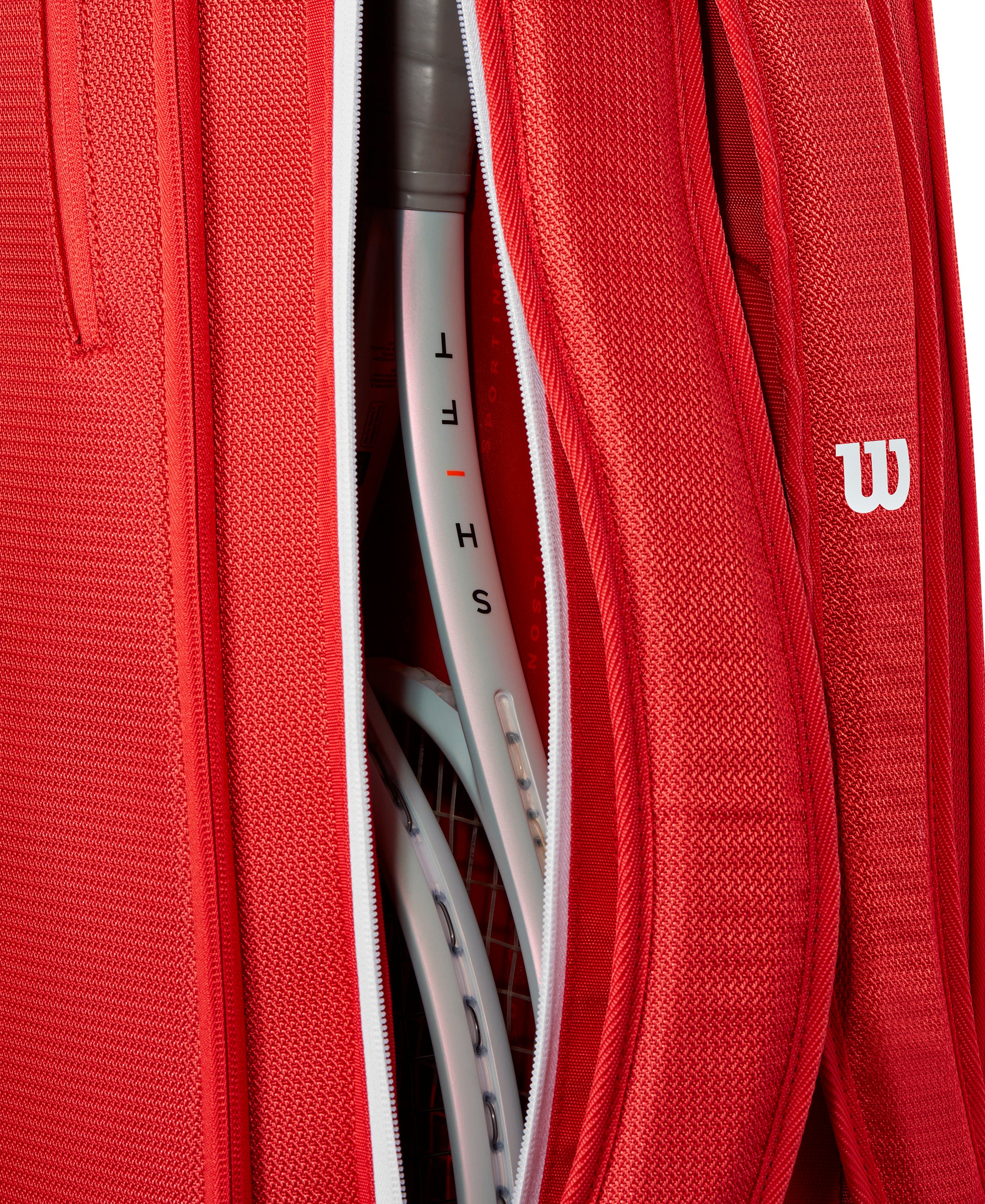 Wilson Super Tour 6 Racket Bag 2025 Red - Image 8